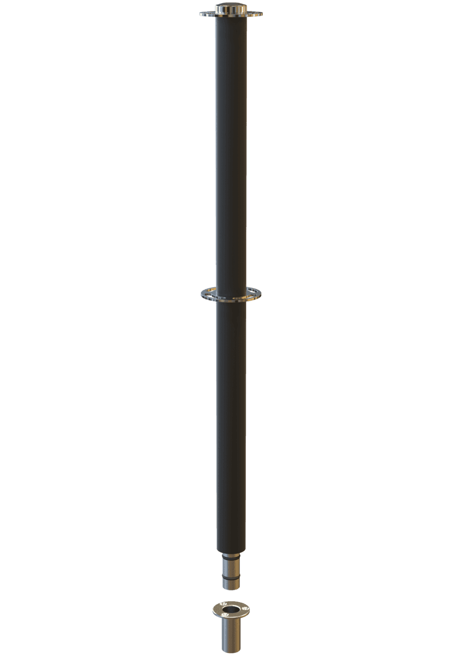 Poste Separador con Cordón Catenaria Dual Unfix